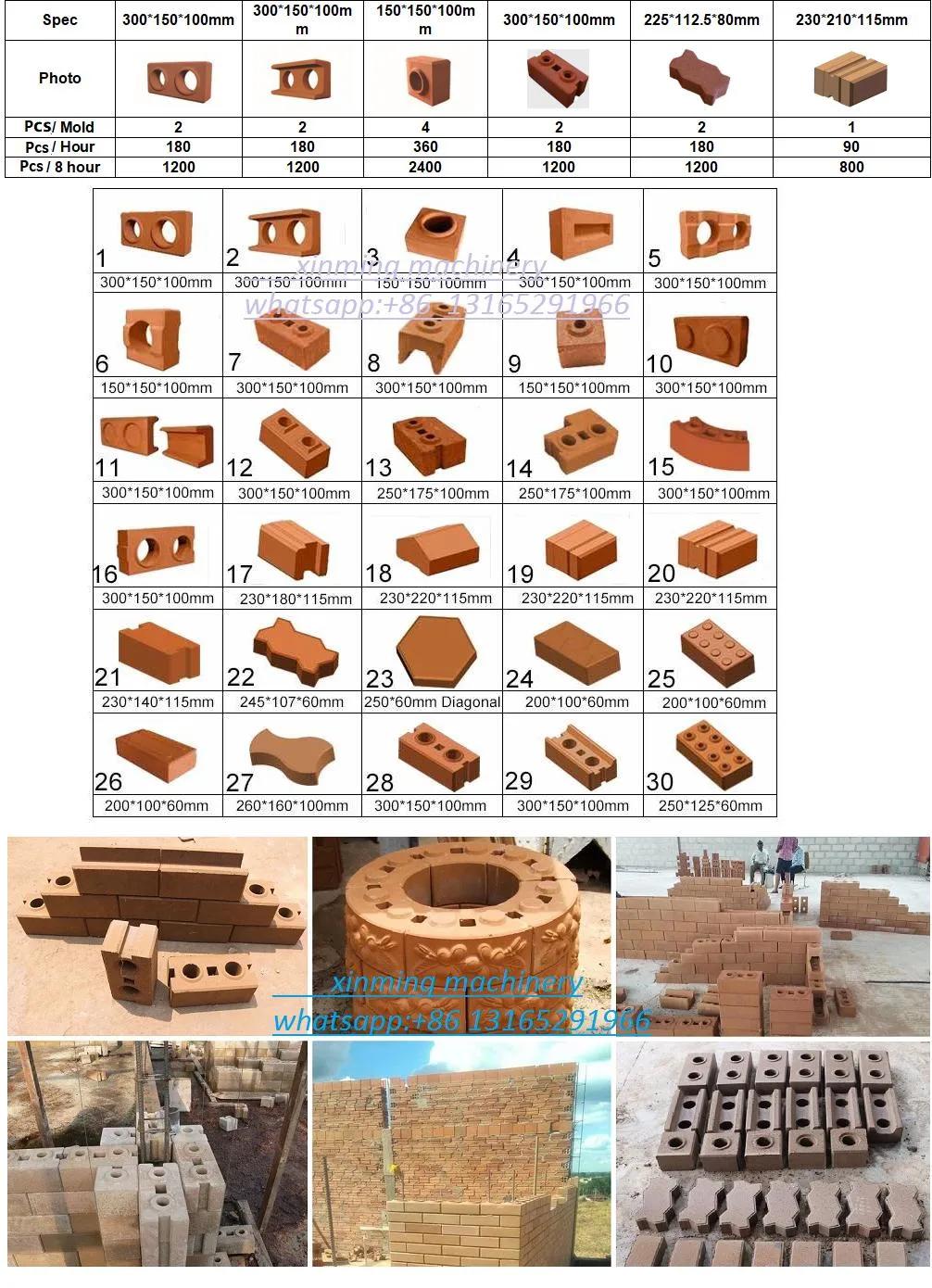 Xinming Xm2-40 Manual Clay Interlocking Lego Brick Machine