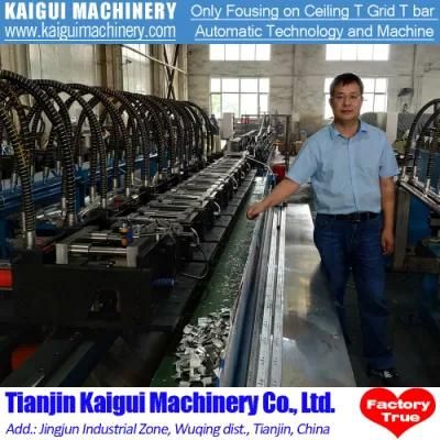 Automatic Ceiling T Grid Roll Forming Machine Real Factory Top Quality