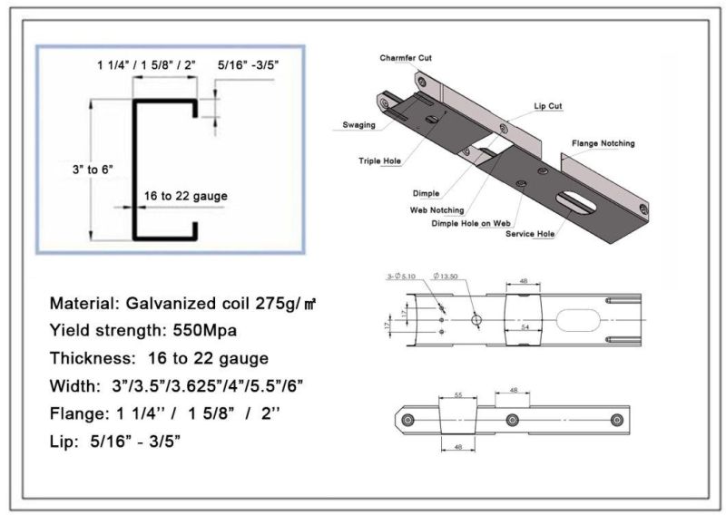 Multi Profile Light Gauge Steel Roll Forming Machine - Cold Formed Steel Roll Former - Mf1600t