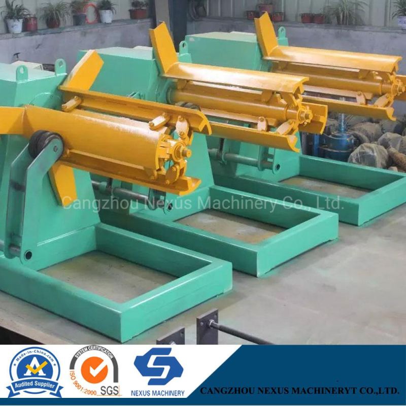 Motorized Unwind Shaft Sheet Metal Coil Steel Strip Mandrel Uncoiler Manual Decoiler for Press Machine