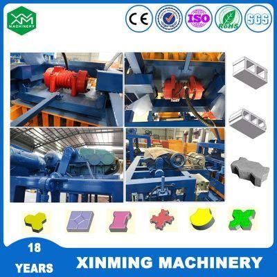 Hot Sale Qt4-24 Semiautomaitc Concrete Hollow/Solid Hydraulic Brick Making Machine and Paving Machine with Pallet