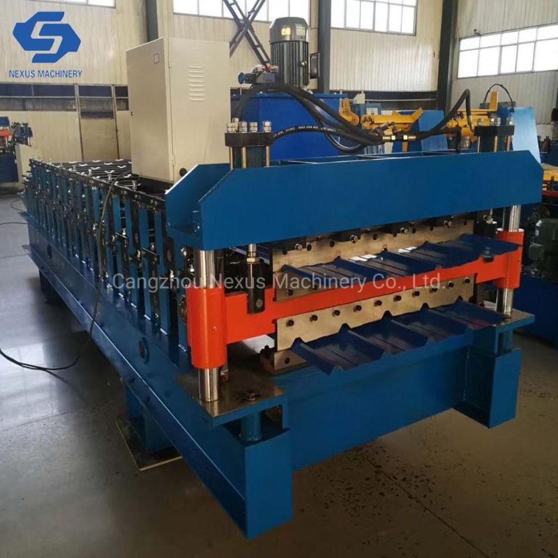 Double Layer Roll Forming Machine Tr4/Tr5 Aluzinc Sheet in Peru Market