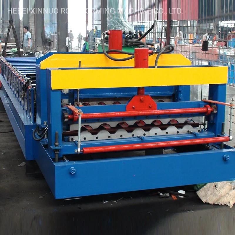 Xn-950 Color Steel Aluzinc Glazed Tile Roof Sheets Roll Forming Machine Xinnuo Building Material Machinery