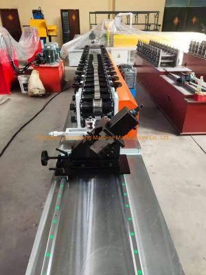 Metal C Shape Furred Ceil Studs Track / Drywall Steel Material Light Keel Roll Forming Machine