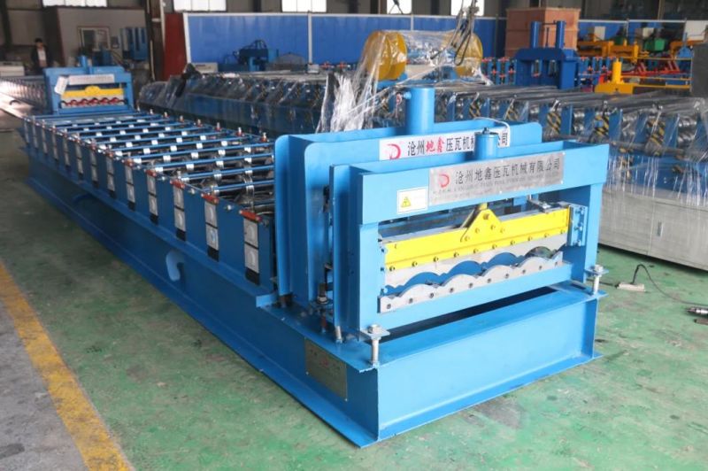 828mm Steel Color Glazed Roof Tile Machine/Step Tile Roofing Sheet Roll Forming Machine