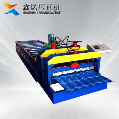 1080 Galvanized Steel Roofing Sheet Glazed Tile Roll Forming Machine
