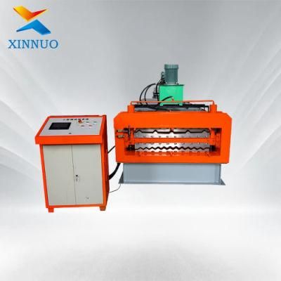 Xinnuo Color Steel Roof 800-840 Double Layer Wall Panel Roll Forming Machine