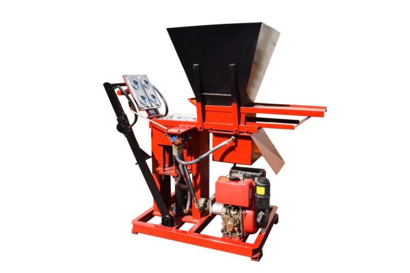 Cy2-25 Semi-Automatic Diesel Interlocking Clay Brick Making Machine in Cameroon