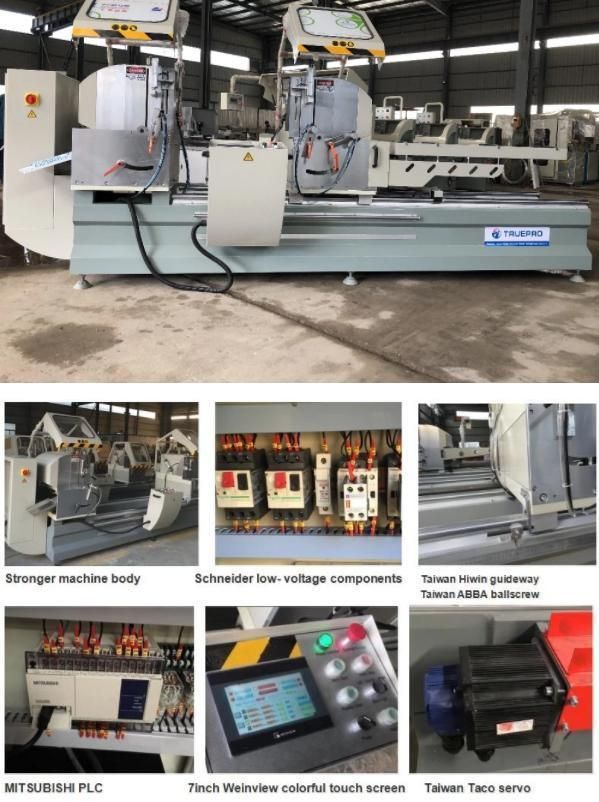 Aluminum/UPVC/PVC Profile Double Head Cutting Saw/Aluminum Profile Cutting Machine/UPVC and Aluminum Window Door Making Machine