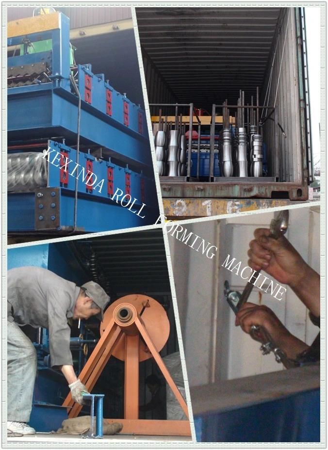 1000 Roof Construction Color Steel Plate Cold Galvanizing Roofing Sheet Roll Forming Machine