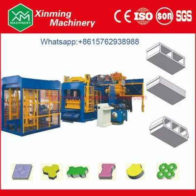 Fully Automatic Concrete Brick Making Machine with Js750 Concrete Mixer From China