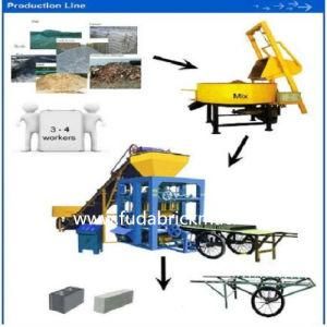 Semi Automatic Qt4-24b Paver Brick Making Machine Solid Block Maker