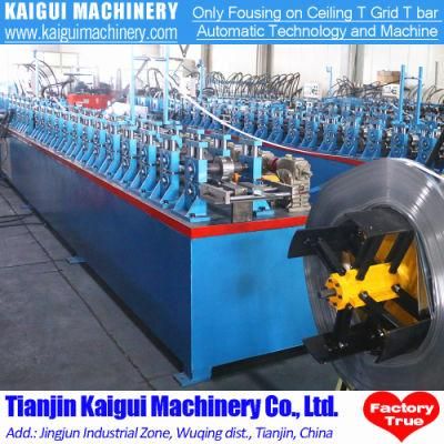 T Bar &amp; T Grid Roll Forming Machine for Main Tee and Cross Tee