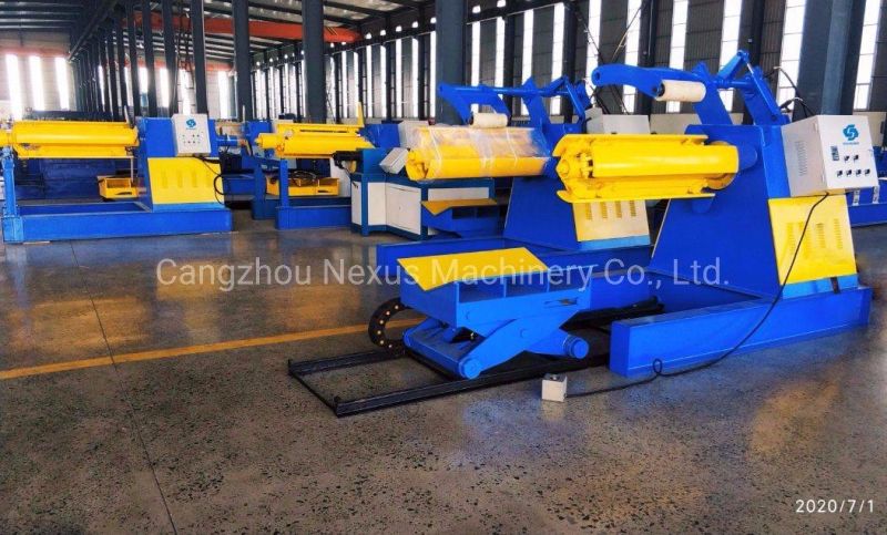 5t 8t 10t Hydraulic Uncoiler Decoiler with Coil Car From Nexus Machinery