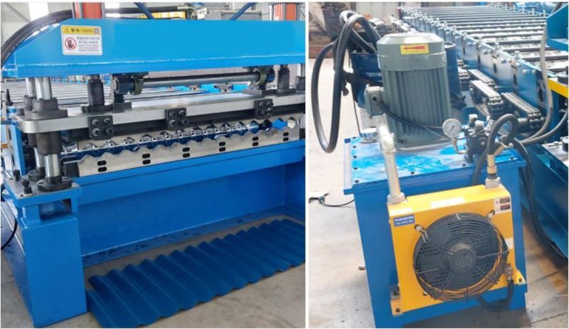 Color Steel Roofing Sheet Wave Making Machine Metal Steel Plate Corrugated Tile Roll Forming Machine
