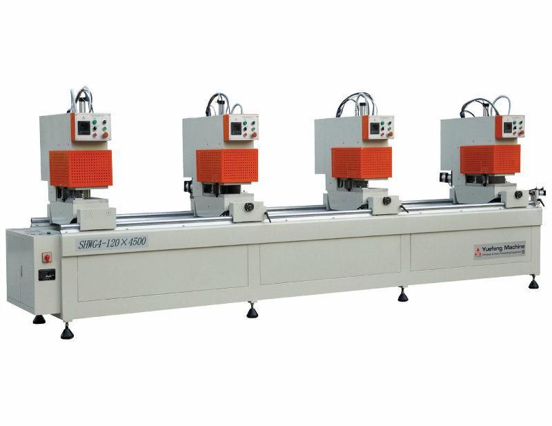 Colored Plastic Window Four Head Double Side Seamless Welding Machine