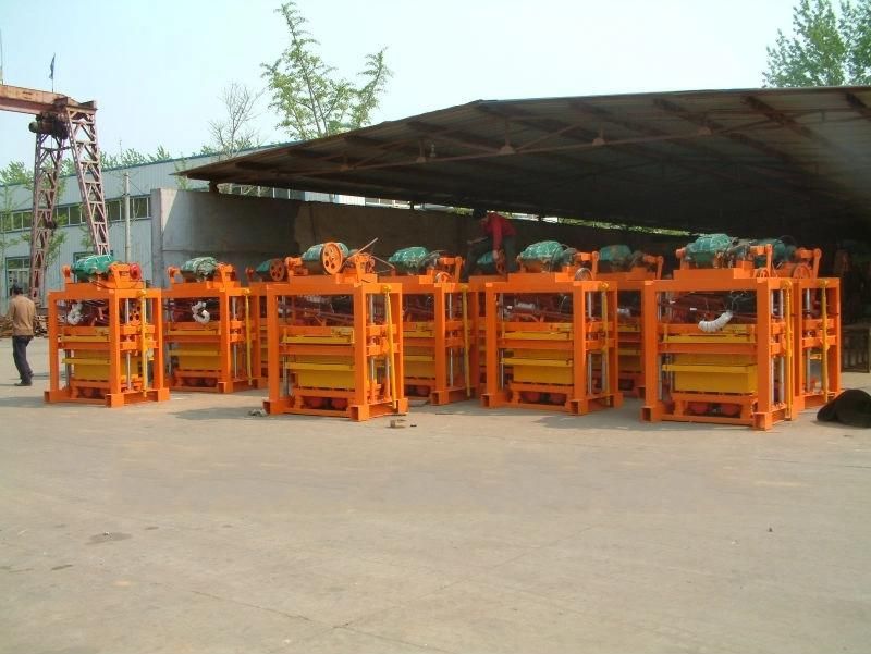 Construction Equipment Qt4-40 Make Hollow/Solid Bricks/Pavers/Hourdis Concrete Brick Machine