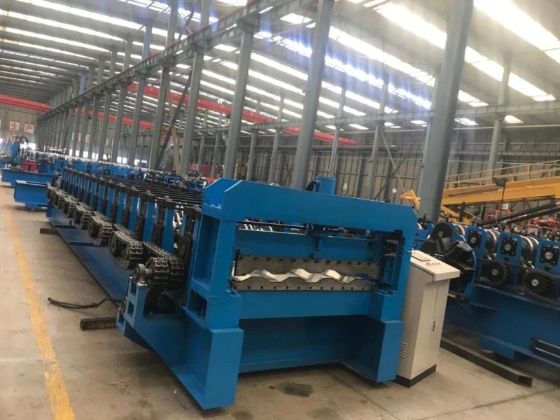 Automatic Galvanized Floor Decking Machine Manufacturer, Cold Roll Forming Machine Manufacturer. Colour Steel