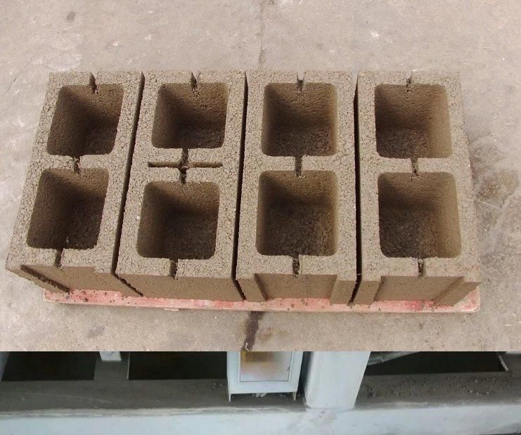 Qmj4-40 Manual Egg Laying Brick Concrete Hollow Block Making Machine
