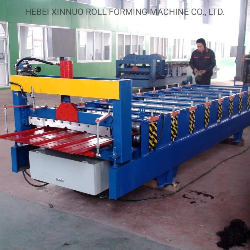 Xn-900 Metal Color Steel Aluminum Tile Cold Makong Trapezoid Roof Sheet Roll Forming Machine