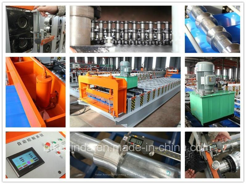 836+836 Roof Use Double Layer Corrugated Profile Steel Roofing Sheet Roll Forming Machine