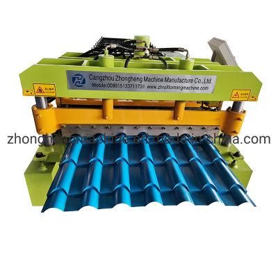 Big Corrugated Roof Glazed Tile Roll Forming Machine