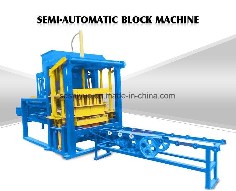 Hydraulic Concrete Hollow Block Paving Brick Making Machine with Customized Moulds