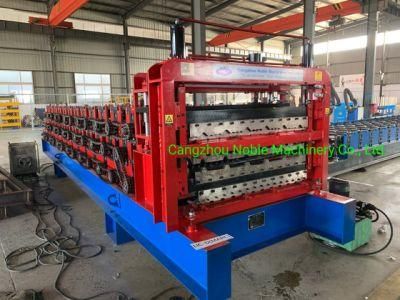 Low Price Color Steel Roofing Sheet Wall Panel Three Layer Roll Forming Machine