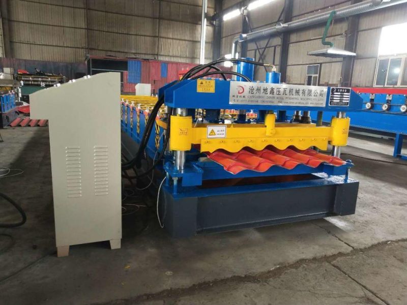 Easy Operate Automatic Colored Glaze Steel Tile Forming Machine