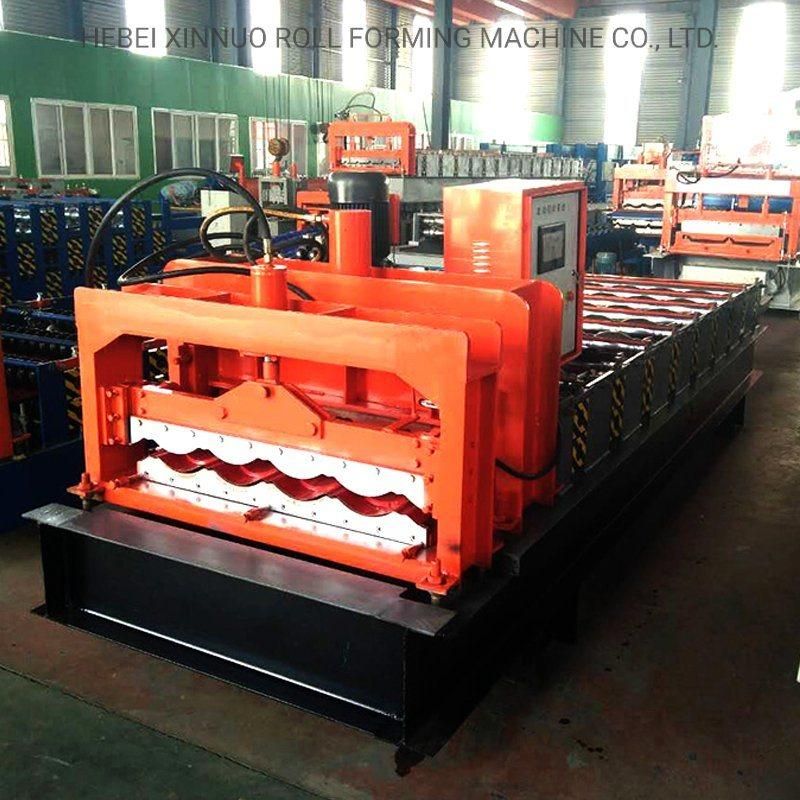 Xinnuo 828 Galvanized Glazed Tile Roll Forming Machine