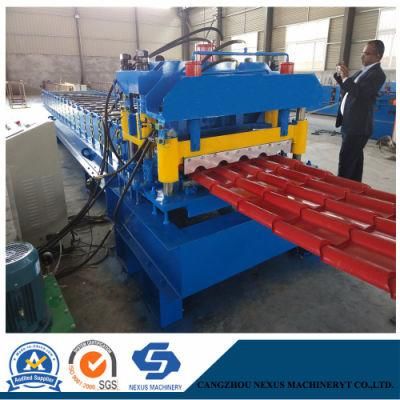 Galvanized Stainless Steel Glazed Roof Tile Making Machine Roofing Roll Forming Machine
