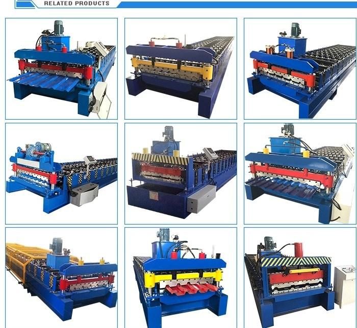 Glazed Double Sheet Roof Tiles Roll Forming Machine Factory Price