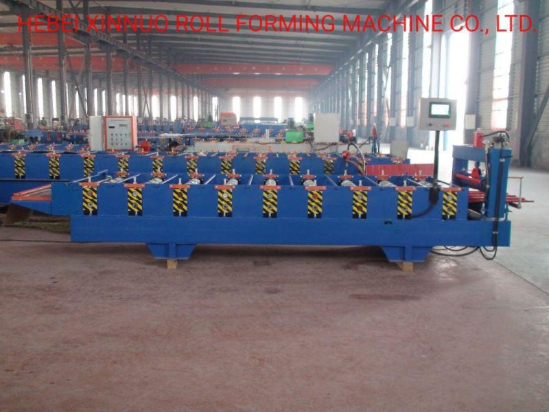 900 Chrome Plating Coating Profile Roofing Tile Trapezoidal Roof Sheet Roll Forming Machine