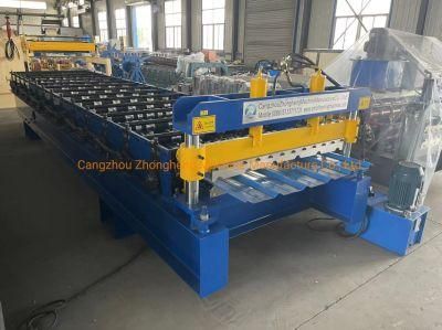 Zh1050 Long Span Trapezoidal Sheet Roof Panel Roll Forming Machine