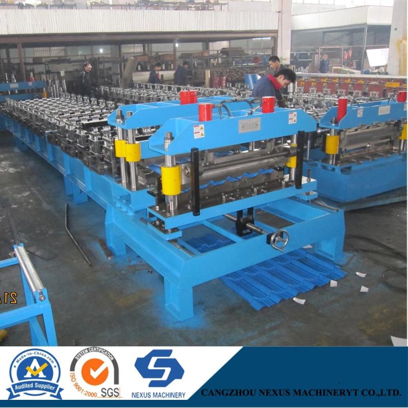 Color Steel Roof Tile Making Machine with Panasonic PLC Control System