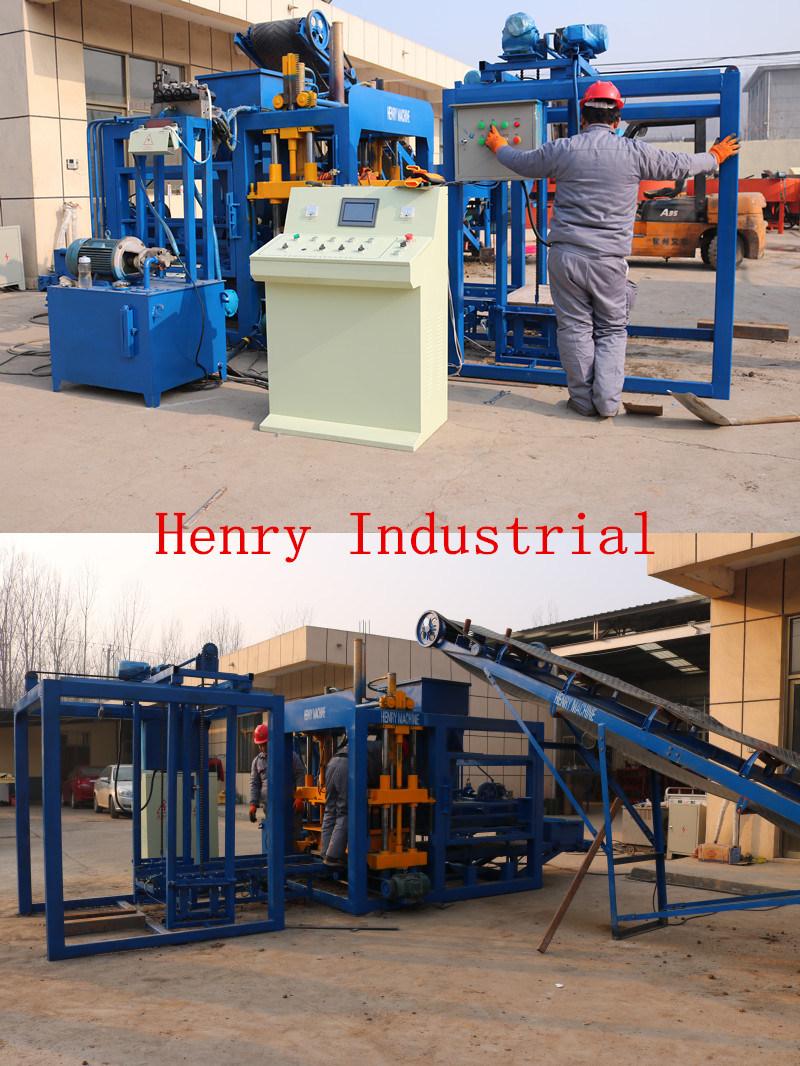 Qt10-15 Full Automatic Hydraulic Concrete Block Making Machine, Construction Material Road Block Machine