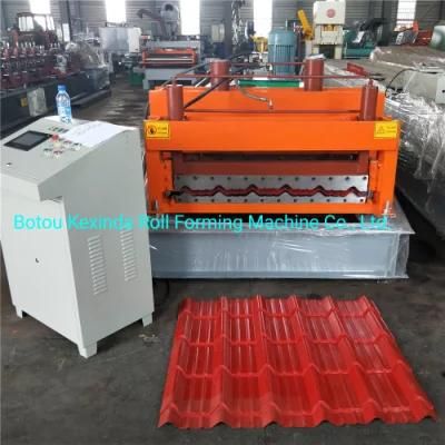 Roofing Use Metal Color Steel Step Glazed Tile Making Machinery