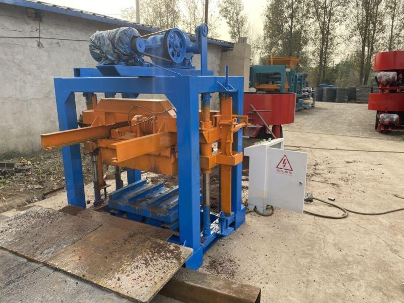 Semi Automatic Hollow Solid Road Block Moulding Machine Interlocking Bricks Machine