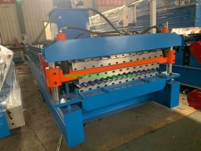 Popular Double Layer Galvanized Aluminium Colored Steel Profile Metal Roofing Sheet Making Roll Forming Machine