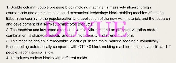 Qtj4-26c Semi Automatic Fly Ash Brick Making Machine Intelligent Block Making Machine