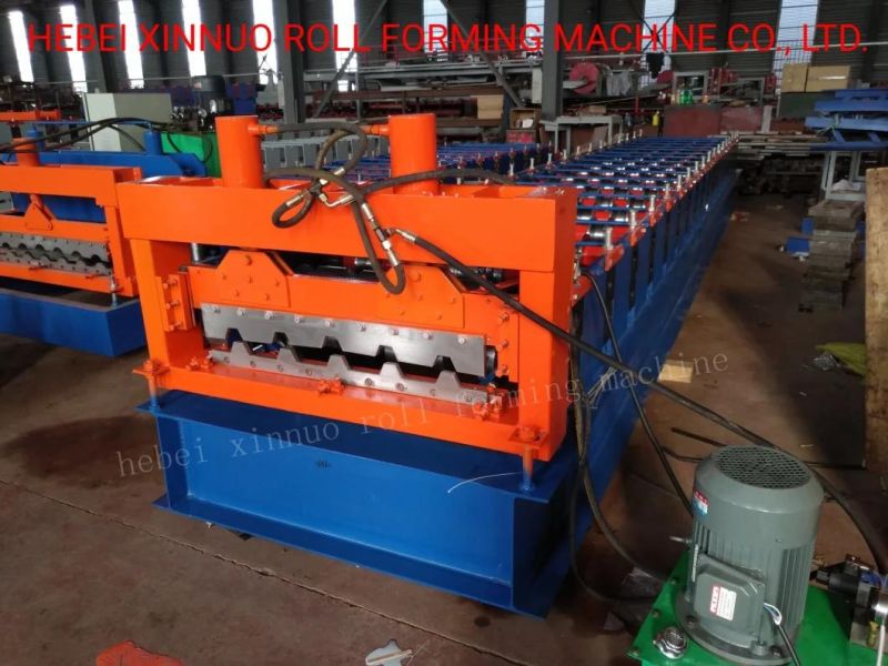 686 Floor Deck Roofing Sheet Making Machine Roll Forming Machine