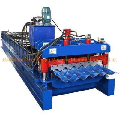 1100 Type Metal Roofing Glazed Tile Step Roofing Tile Roll Forming Making Machine