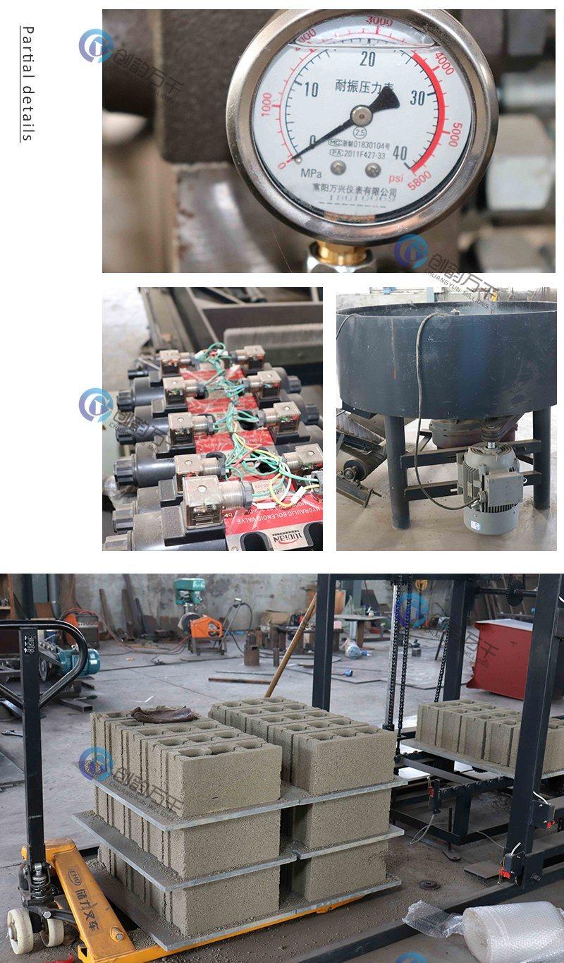 Qt4-20 Easy Operated Automatic Concrete Hollow Block Machine with Hydraulic System in Malawi