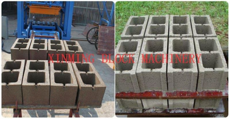 Manufacturer Qt4-24 Semi Automatic Vibration Press Limestone Block Interlocking Pave Brick Machine in Karachi