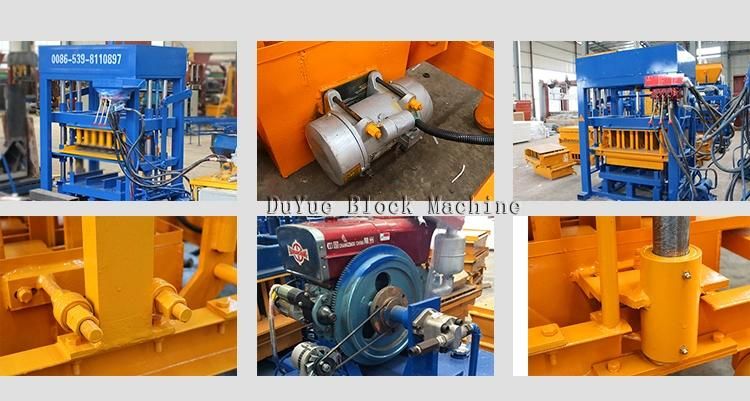 Qt4-30 Brick Cutting Machine Hollow Block Machine Manual Simple Hydraulic Hollow Block Machine Malawi Concrete Block Machine