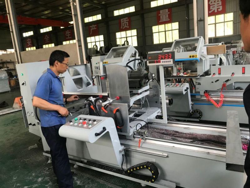 Factory Supply CNC Aluminum Double Heads Cutting Saw Aluminum Window Door Machine PVC Window Door Machine Window Door Making Machine Window Door Cutting Saw