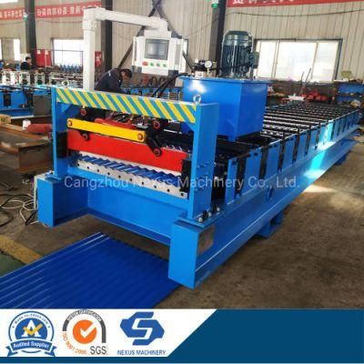 Cameroon Iron Corrugated Galvanized Steel Roofing Sheet Roll Forming Machine