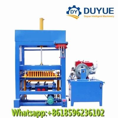 Qt4-30 Brick Cutting Machine Hollow Block Machine Manual Simple Hydraulic Hollow Block Machine Malawi Concrete Block Machine