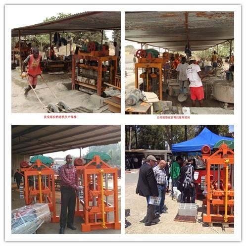 China Block Making Machine Concrete Cement Block Making Construction Machine Qtj4-40 Economic Block Brick Machine