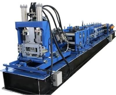 Cold Metal C Purlin Frame Steel Making Machine C U Z Purlin Roll Forming Machine with Gear Box